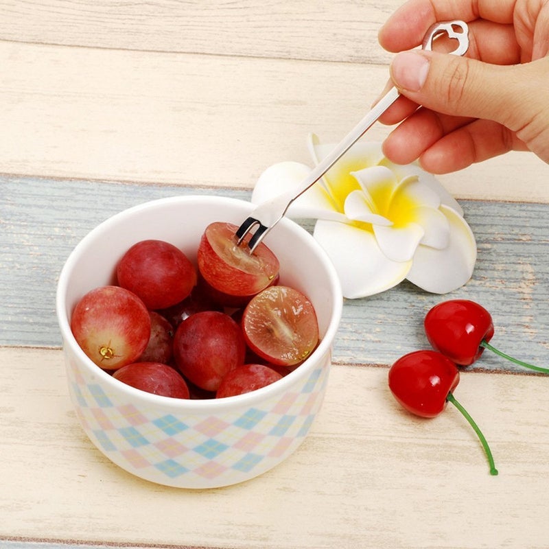 YOLOPARK 6 Pack Fruit Stainless Steel Pickle Forks, 4.84 Inch Small Cocktail Forks for Olive Appetizer Dessert Seafood, Gifts for Women in Her Birthday Anniversary Valentines Motherâ€™s Day - Image 3